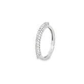 Elegant Silver Diamond Ring